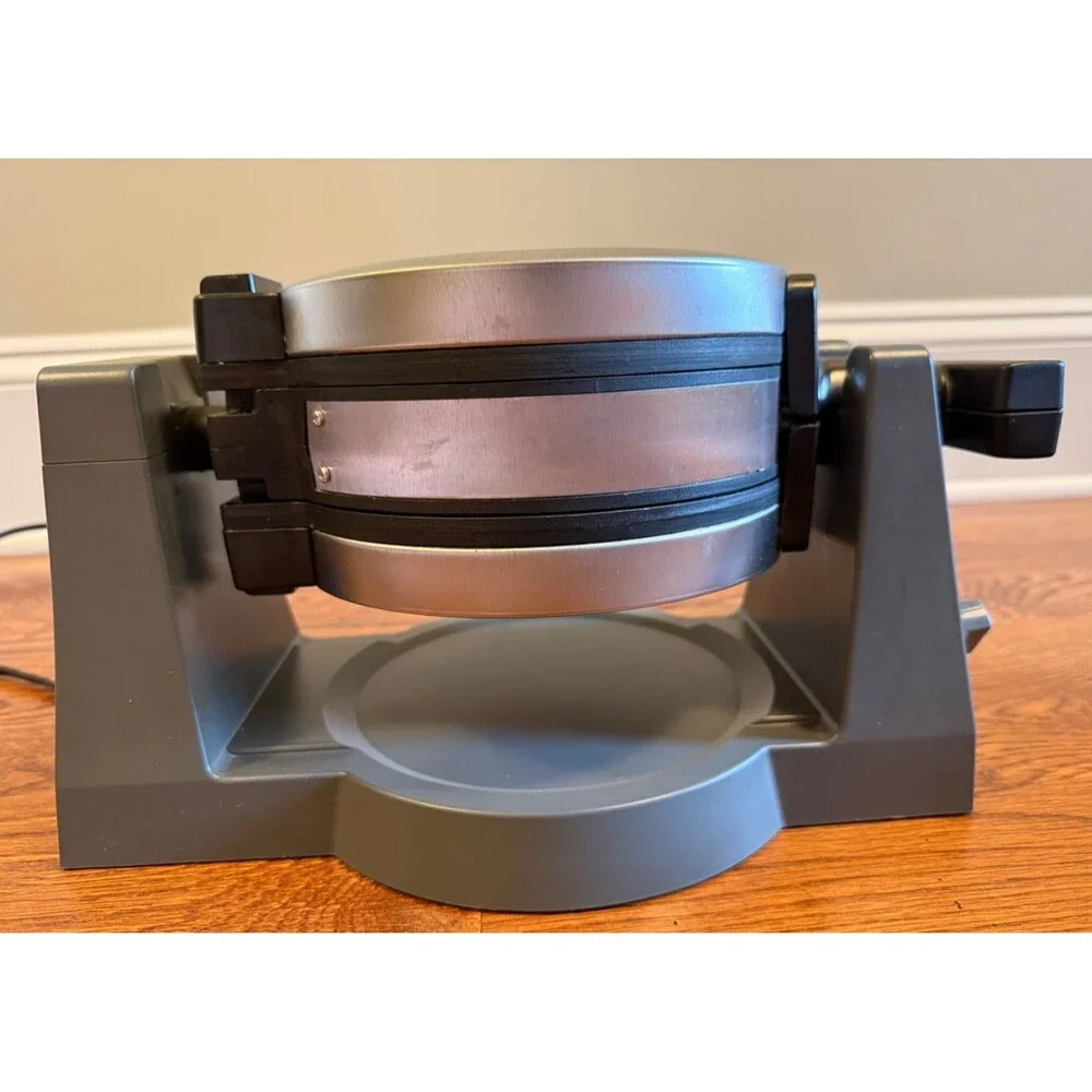 CRUX® Artisan Series Double Rotating Belgium Waffle Maker  GH-6200A Gray